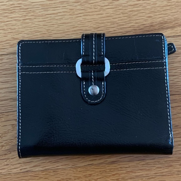 Fossil Handbags - Fossil Black Travel Wallet/Passport Holder
